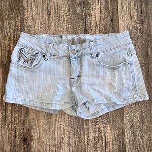 Light Denim Shorts